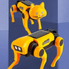 Kit Robot Animaux à Construire – Chien et Chat Interactifs Jaune | Jouet Mécanique Programmable pour Enfants & Adultes | Cadeau Fête des Pères