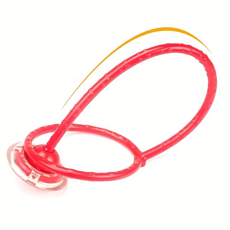 Balle de Corde à Sauter LED - Jouet Sport Extérieur pour Entraînement à la Réaction et à la Vitesse, Plastique Durable en Rose/Rouge/Bleu/Jaune King of Toys
