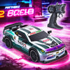 Voiture de drift télécommandée à grande vitesse avec lumières clignotantes LED - Mode Drift Batterie Li-Po rechargeable par USB, châssis robuste - Course pour enfants et adultes