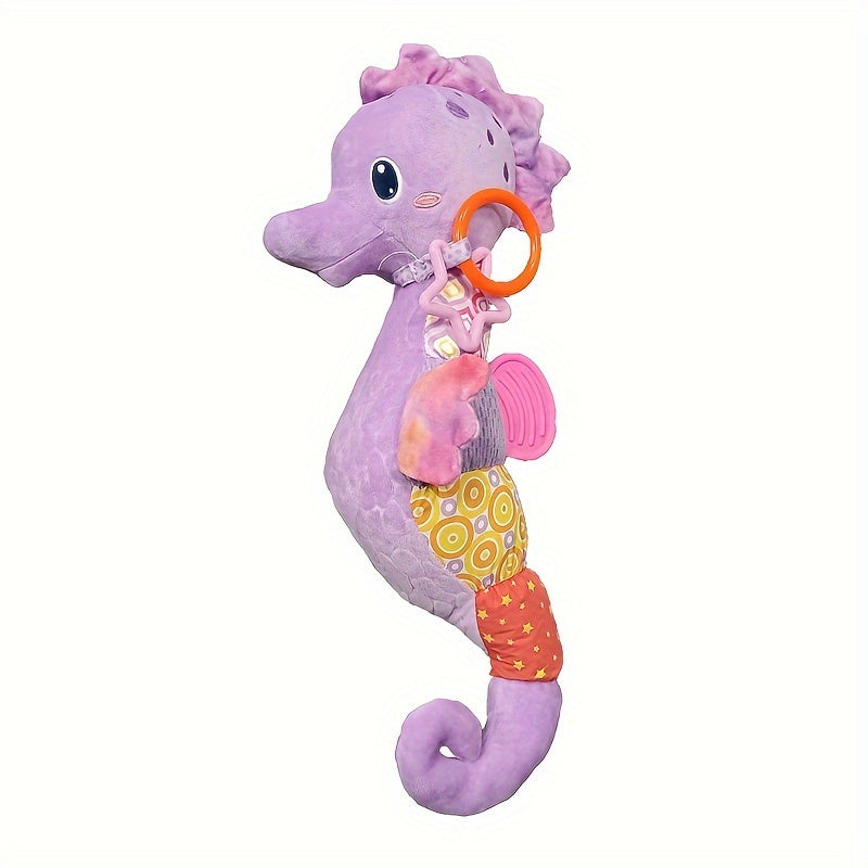 Pendentif Musical Hippocampe Anti-Anxiété pour Bébé | Poupée en Peluche Apaisante pour Nouveau-né