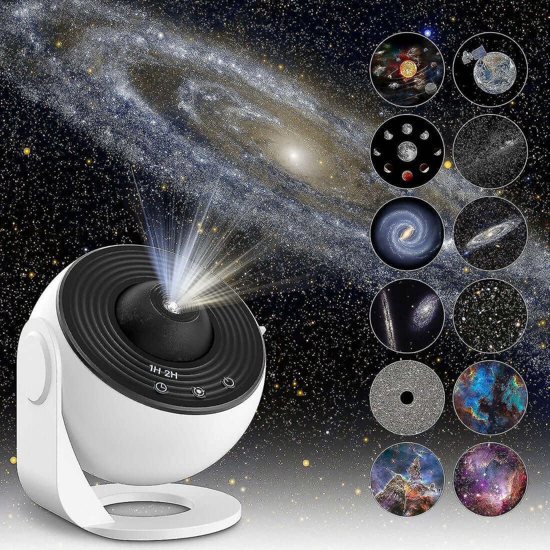 Projecteur de Galaxie Veilleuse | Projecteur d'Étoiles Réaliste Planétarium Clair pour Enfants Cadeau de Noël