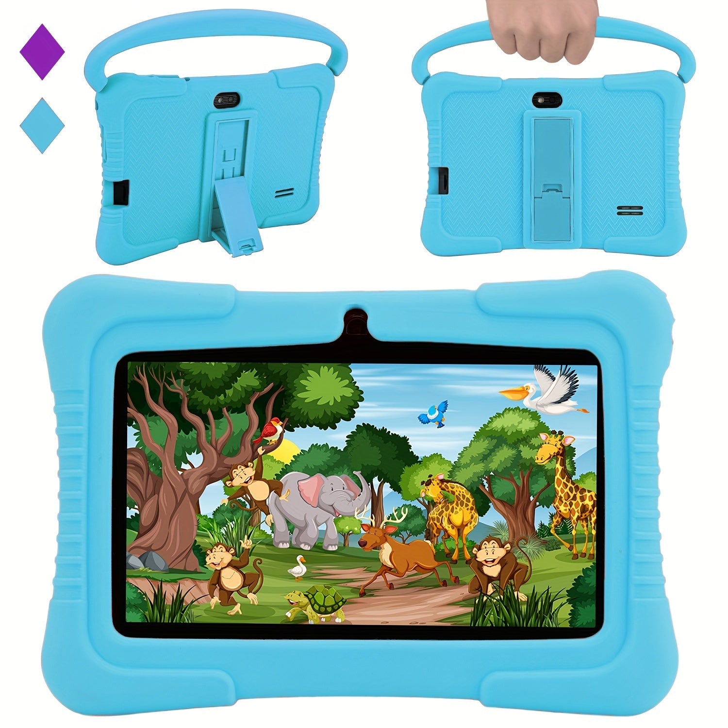 Tablette Enfant 7'' Android | 2GB RAM, 32GB ROM, Écran Protecteur, WiFi, Double Caméra, Jeux, Contrôle Parental | Cadeau Idéal Noël & Halloween King of Toys