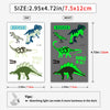 24 Feuilles de Tatouages Temporaires Lumineux de Dinosaures, Brillent dans le Noir, Parfaits pour Fêtes, Anniversaires, Halloween, et Décorations de Jungle King of Toys