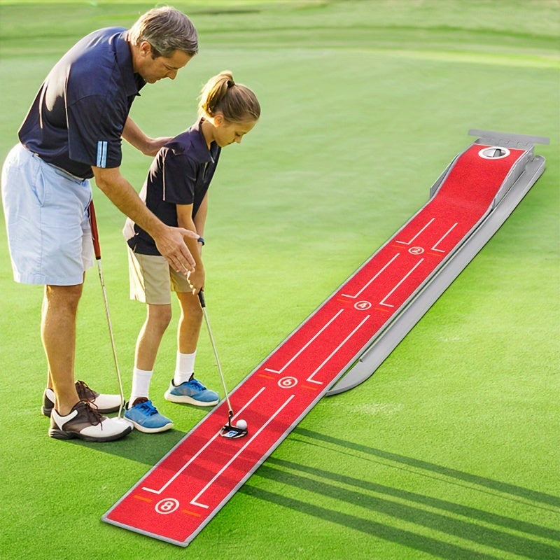 Tapis de golf compact avec retour automatique de balle et guide d’alignement - Résistant et durable, parfait pour l'intérieur/extérieur, accessoire pour hommes amateurs de golf - Idéal comme cadeau pour les passionnés de golf King of Toys