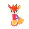 Anneau de Dentition avec Poupée en Peluche | Jouet Educatif et Apaisant, Hochet à Main Idéal pour Nouveau-né King of Toys