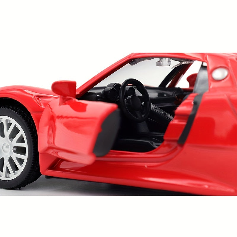 Voiture Sport Porsche 918 Spyder 1:36, Jouet pour Enfants, Cadeau Anniversaire King of Toys