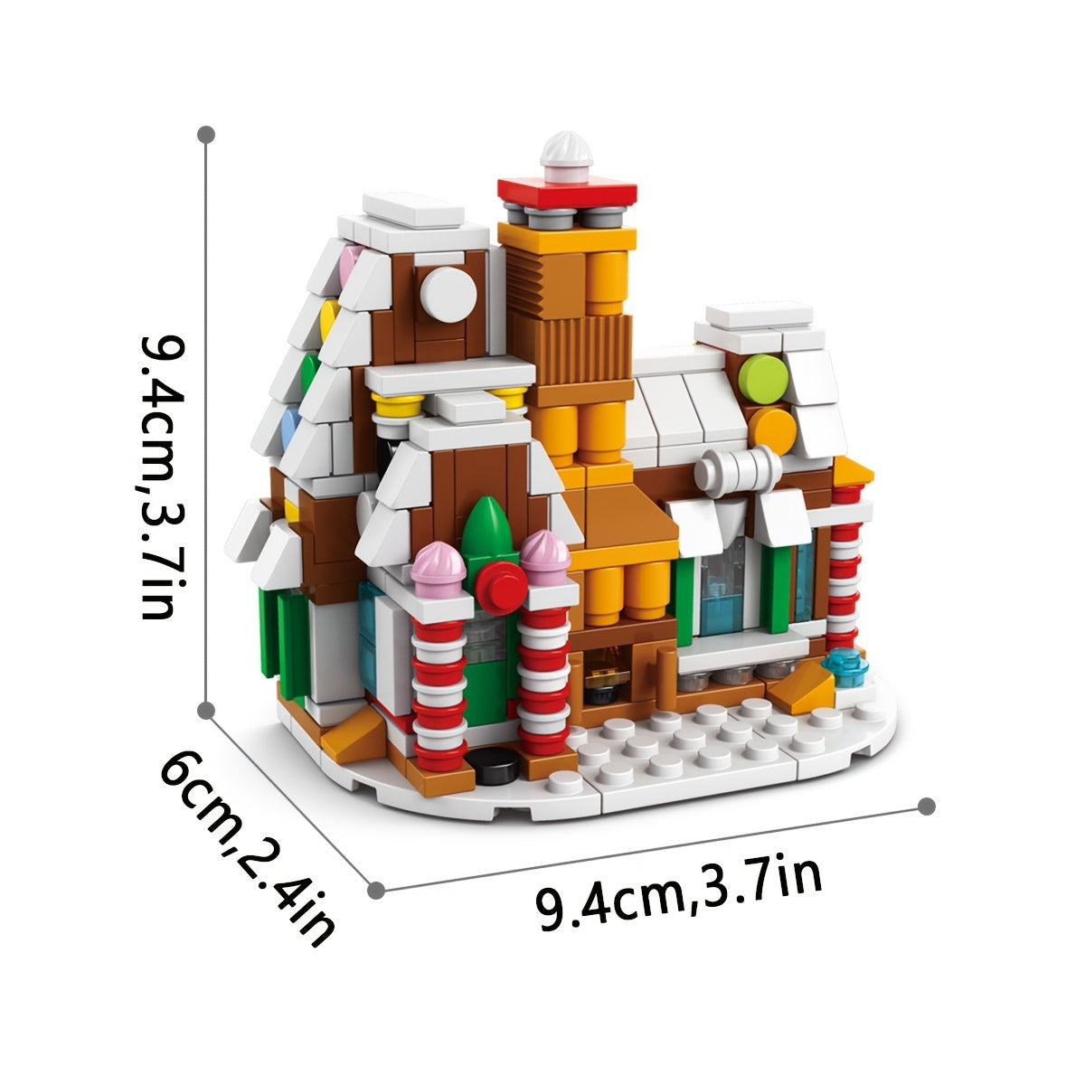 Train de Noël Éducatif 6-en-1 DIY | Jouet de Construction en Blocs pour Enfants, Cadeau de Noël