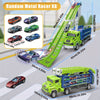 Circuit Dino avec Camion de Transport | Piste de Course et Voitures à Friction | Jouet Pliable pour Enfants 3+ | Matériau Durable ABS King of Toys