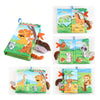 Livre en Tissu Crinkle Doux Montessori à Toucher et Ressentir | Jouets Sensoriaux pour Bébé Apprentissage Poussette King of Toys
