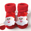 Chaussettes de Noël pour Bébé et Tout-Petit, Père Noël et Renne | Avec Semelle Antidérapante pour Garçons et Filles de 0 à 3 Ans King of Toys