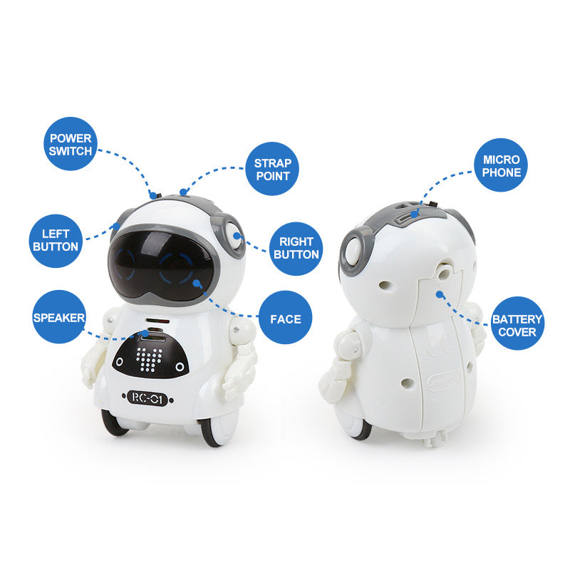 Mini Robot RC Interactif - Parlant, chantant, dansant, racontant des histoires Robot Télécommandé pour Enfants King of Toys