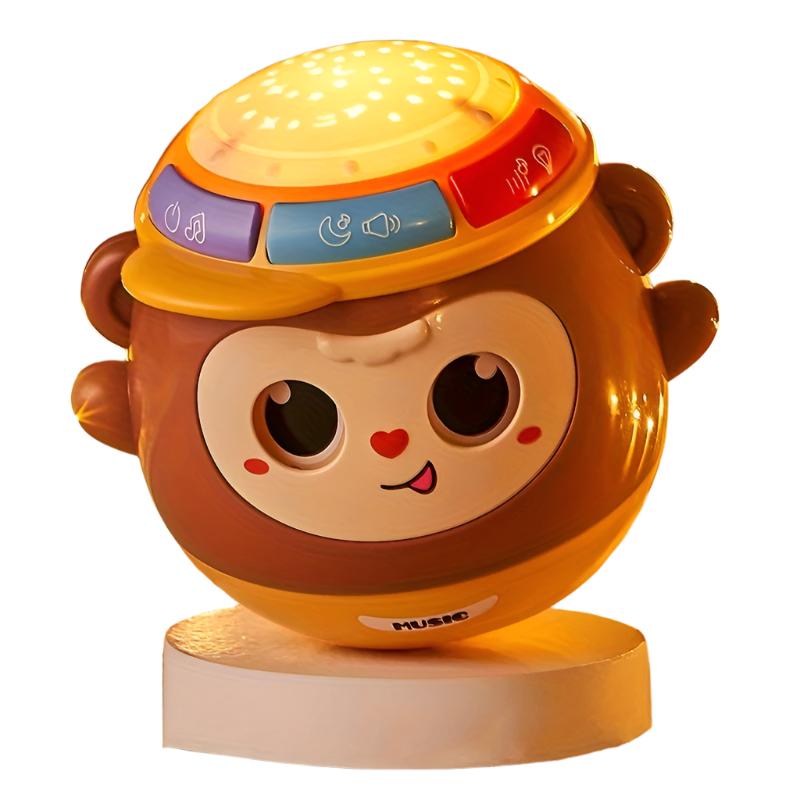 Tambour Main Singe Éducatif avec Lumières et Musique | Jouet Multisensoriel pour Enfants | Cadeau de Noël ou Halloween Idéal King of Toys