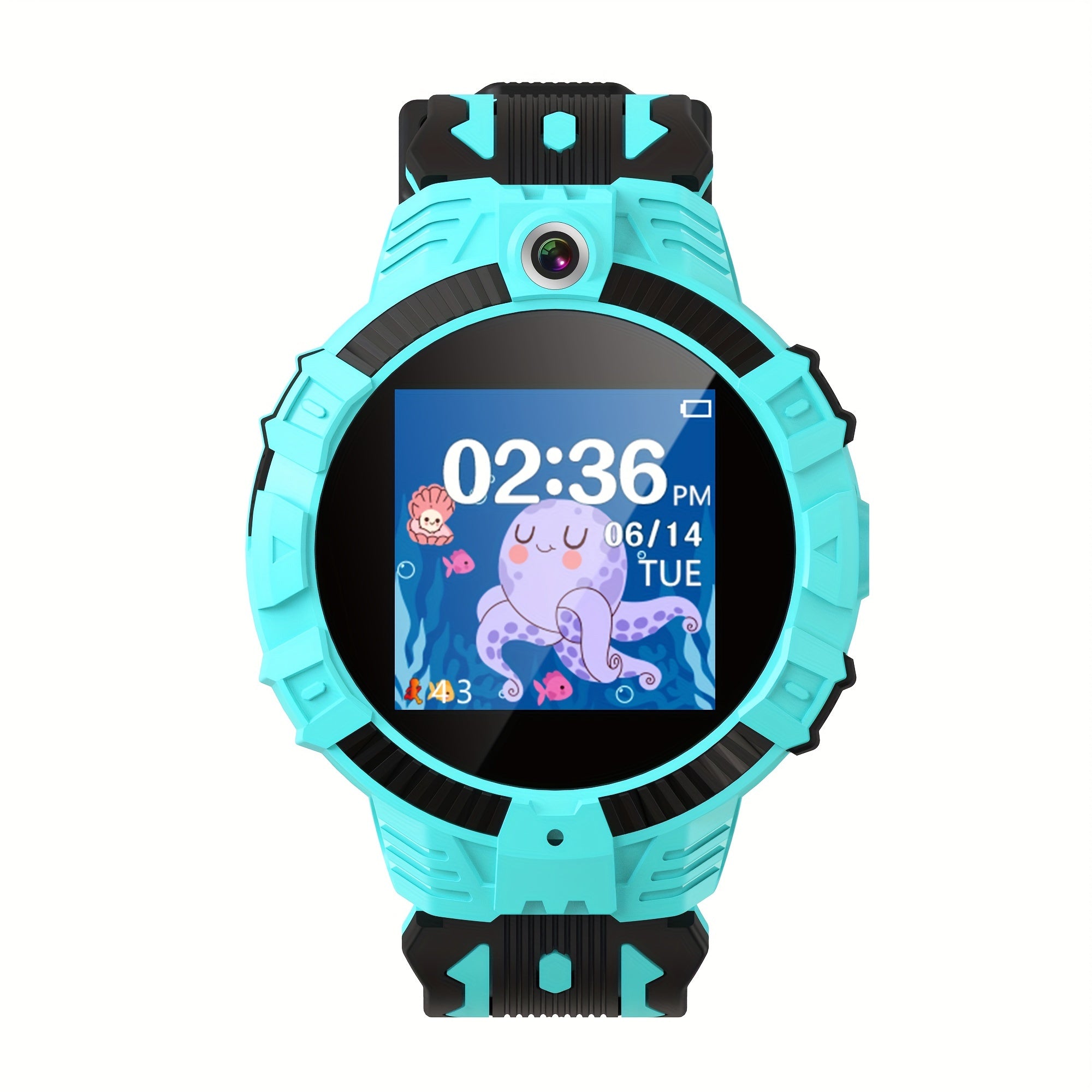 Montre Intelligente Éducative pour Enfants 4-12 Ans - Smartwatch Tactile avec Jeux, Musique, Appareil Photo et Podomètre - Cadeau Anniversaire et Noël