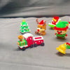 Mini Décorations de Noël en Blocs de Construction | Elfes, Père Noël, Train, Bonhomme de Neige, Sapin, Renne et Chaussette Assemblable Jouet Éducatif