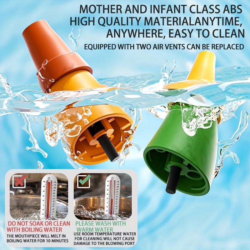 Trompette Sifflet Rassemblement d'Animaux pour Enfants 3 Ans et Plus - Jouet Musical Éducatif pour Filles et Garçons - Entraînement de la Capacité Pulmonaire