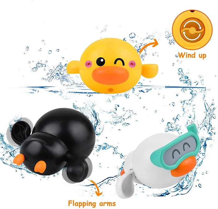 Jouets de Bain pour Bébé Canards Flottants (3 Pièces)