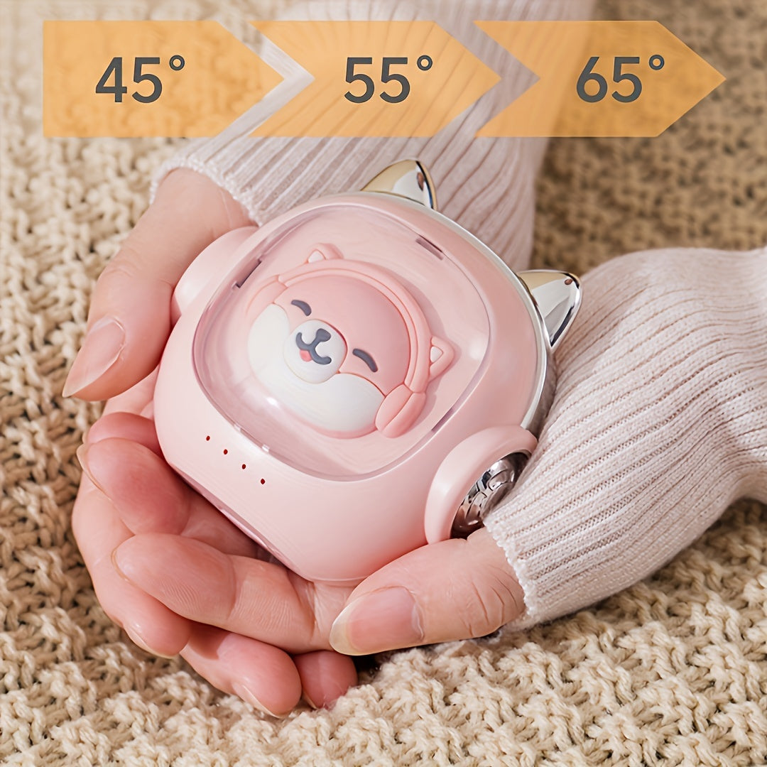 Chaufferette portable en forme de chien avec lumière d'ambiance - Rechargeable par USB, accessoire idéal pour réchauffer les mains des femmes en hiver, parfait pour Pâques, Noël, anniversaires et anniversaires de mariage King of Toys