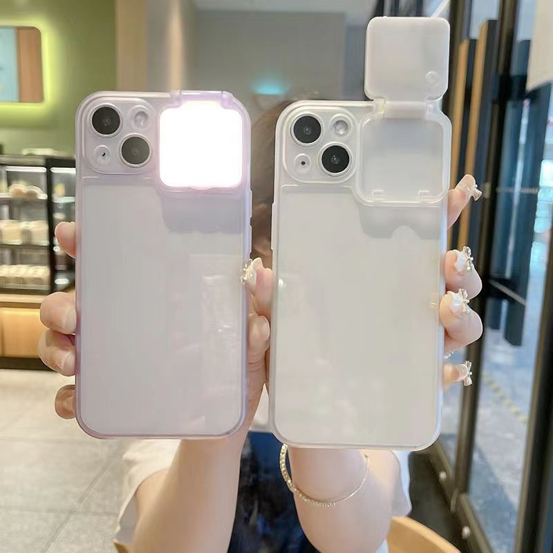 Coque iPhone avec anneau lumineux rechargeable intégré | Coque de téléphone multifonction avec lumière LED pour selfies Cadeau King of Toys