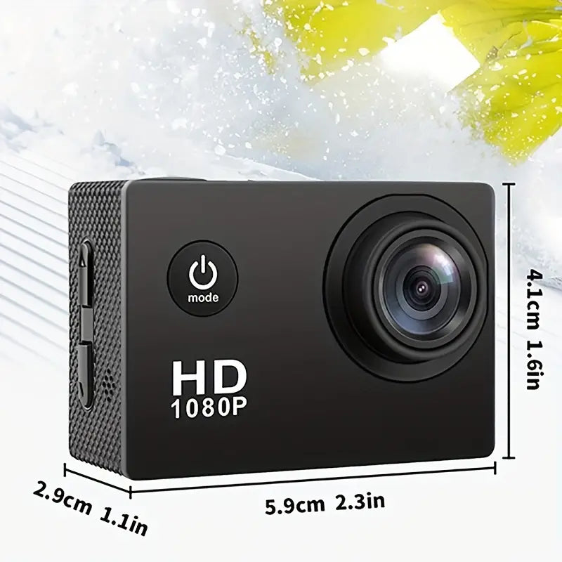 SportsPro l Caméra d'Action Sport Noire l GO PRO l Étanche & Angle Large de 140° Speelgoed Koning