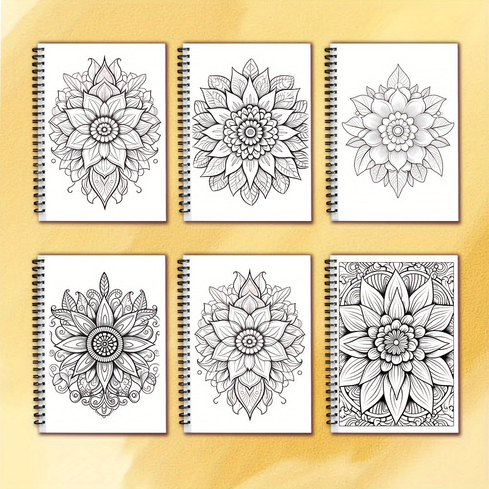 Livre de Coloriage à Spirale pour Ados & Adultes – 30 Motifs Uniques, Papier 100g, Détente et Cadeaux