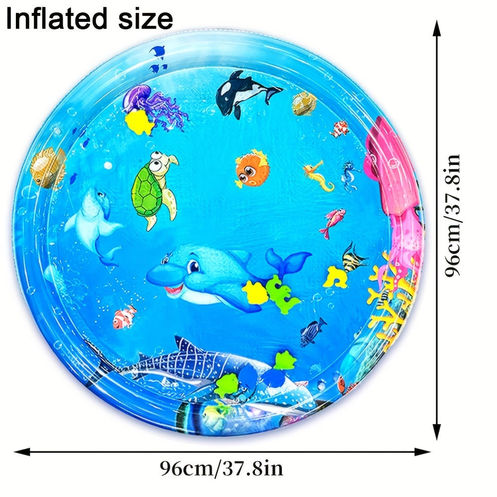 Tapis de Jeu Aquatique Dauphin – Stimule l’éveil sensoriel, PVC résistant pour tout-petits King of Toys