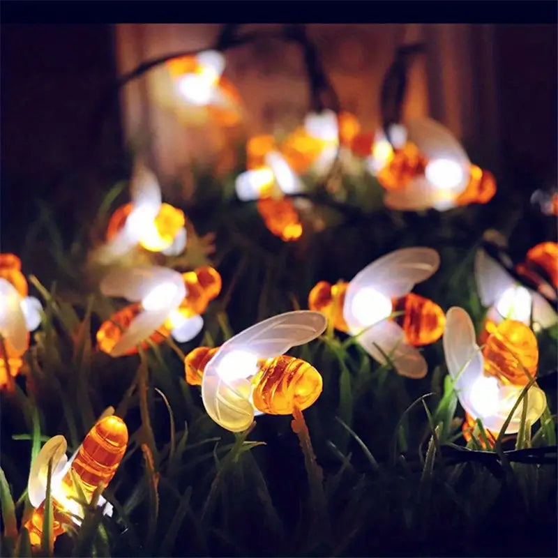 HONEYBEE l Solar LED Cord Honeybee 20 LEDS l 5 Meter Speelgoed Koning