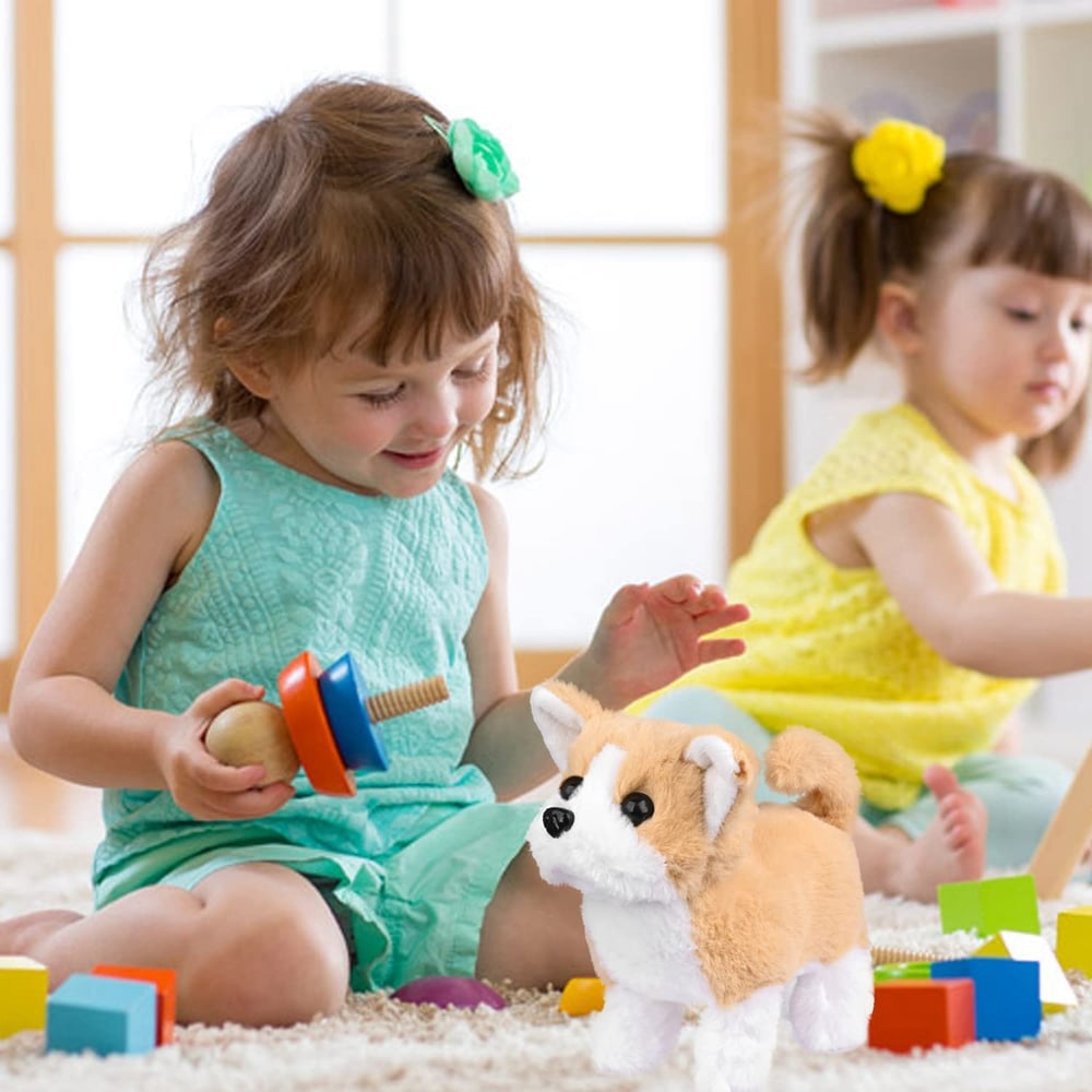 Interactieve Elektronische Knuffelhond | Beweegt, Blaft & Speelt