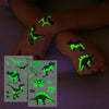 24 Feuilles de Tatouages Temporaires Lumineux de Dinosaures, Brillent dans le Noir, Parfaits pour Fêtes, Anniversaires, Halloween, et Décorations de Jungle King of Toys