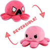 Peluche Octopus Réversible - Violet + Bleu - Mignons Animaux en Peluche Sensory Fidget Qui Montre Votre Humeur, Bleu en Colère + Violet Heureux, 10 cm De Speelgoed Koning