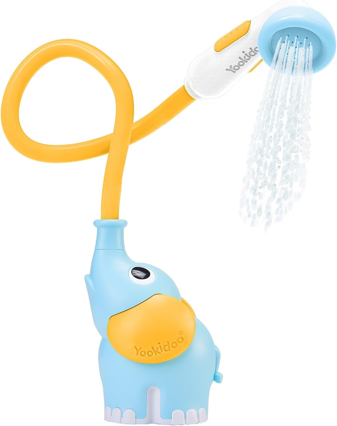 Pomme de Douche Éléphant Yookidoo pour Bébé - Jouet de Bain à Pompe d'Eau Interactif pour Nouveau-Né et Tout-Petit