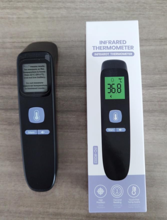 Thermomètre Numérique Sans Contact avec Alarme de Fièvre et Mode Silencieux | Pour Adultes, Enfants et Bébés King of Toys