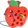 Jouet Montessori en Bois | Jeu de Lacer Pomme en Bois | Développement des Compétences Motrices pour Enfants 3-5 Ans King of Toys