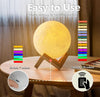 Lampe de Lune de Chevet | Veilleuse Lune à 128 Couleurs Cadeaux pour Filles, Garçons, Enfants King of Toys