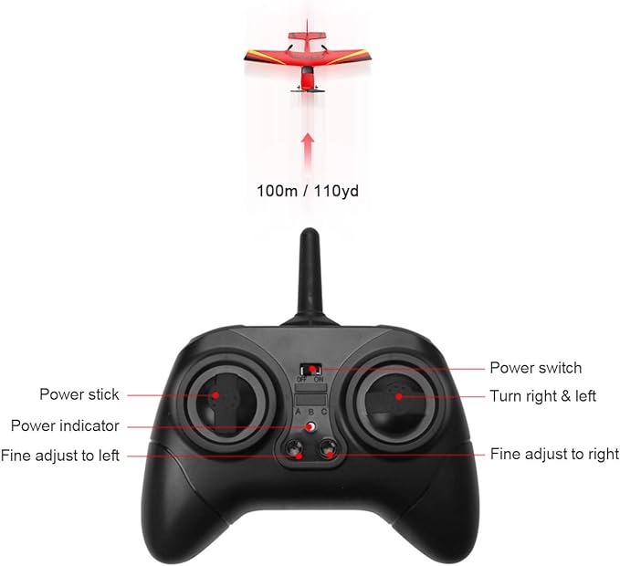 Avion RC HAWK | Avion Télécommandé | Enfants et Débutants De Speelgoed Koning