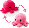 Peluche Octopus Réversible - Violet + Bleu - Mignons Animaux en Peluche Sensory Fidget Qui Montre Votre Humeur, Bleu en Colère + Violet Heureux, 10 cm De Speelgoed Koning