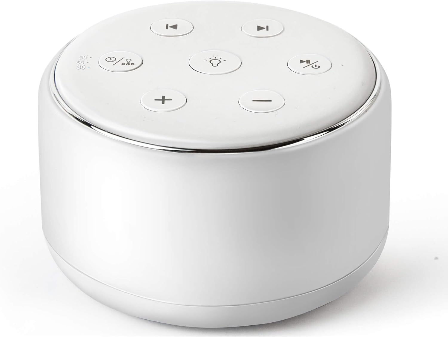 Machine à Bruit Blanc Rechargeable pour Bébé et Adulte - Veilleuse Musique 34 Sons Apaisants - Aide au Sommeil Portable pour Voyage et Maison