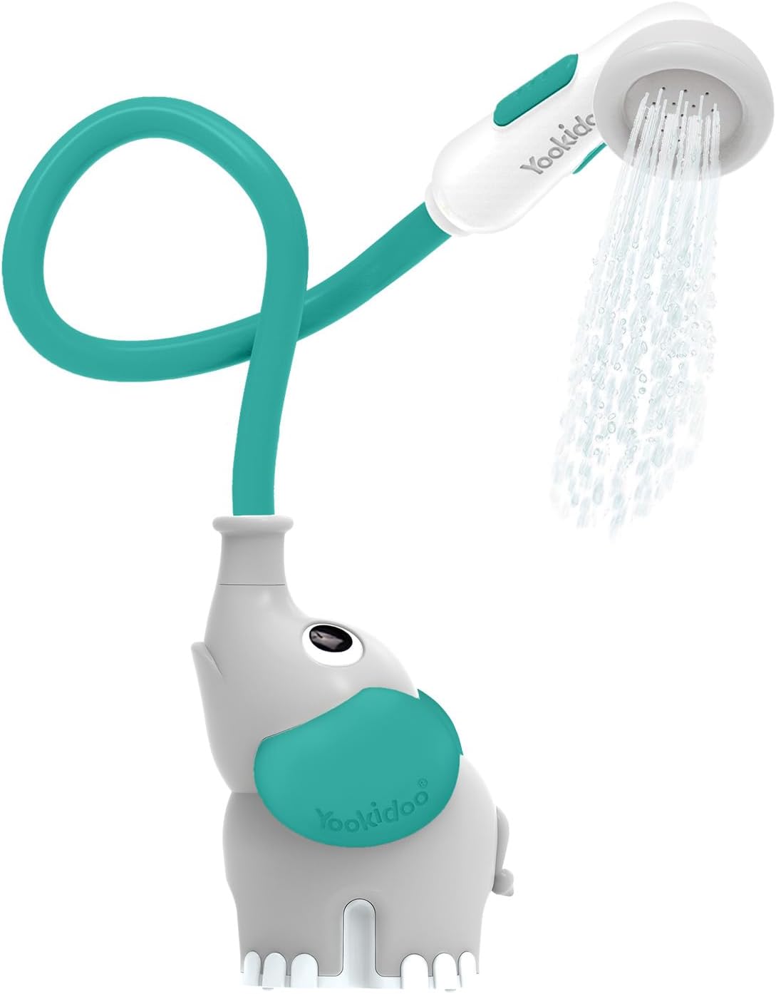 Pomme de Douche Éléphant Yookidoo pour Bébé - Jouet de Bain à Pompe d'Eau Interactif pour Nouveau-Né et Tout-Petit
