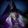 Sorcière Animée Grandeur Nature Flottante | Décoration d'Halloween à LED avec Détection de Mouvement King of Toys
