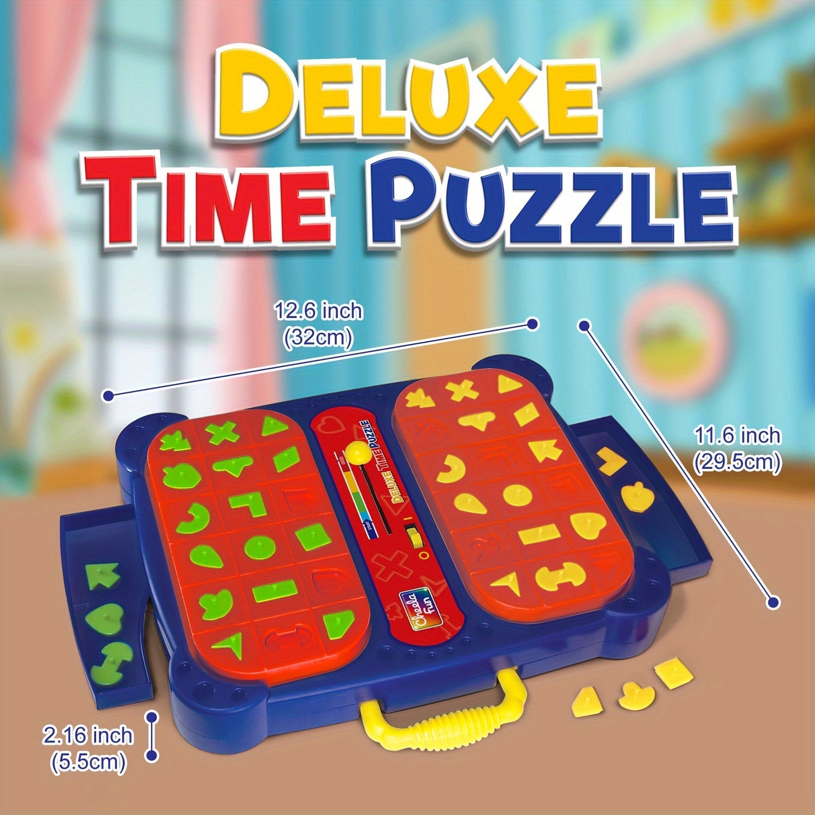 Jeu Deluxe Pop Up Formes | Jeu de puzzle interactif pour 2 joueurs, enfants de 3 ans et plus King of Toys