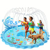 Tapis de Jeu Arroseur Antidérapant 170 cm pour Enfants & Chiens – Fontaine Centrale pour Été
