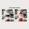 Couvre-Bouteille de Vin Père Noël | Housse Tricotée pour Bouteille de Champagne pour Noël et Fêtes King of Toys