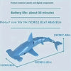 Bateau simulateur de requin RC - 15 minutes d'autonomie en surface - Vitesse de 3-4 KM/H - Jouet aquatique - Deux moteurs puissants - Cadeau parfait.