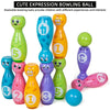 Ensemble de Bowling pour Enfants avec Expressions Cartoonesques Amusantes | Durable, Résistant à la Décoloration et à la Peinture, Cadeau Parfait pour Enfants et Tout-Petits King of Toys