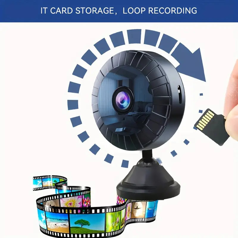 Mini caméra WiFI 4K l Caméra de sécurité noire pour la maison et l'extérieur l Étanche Speelgoed Koning