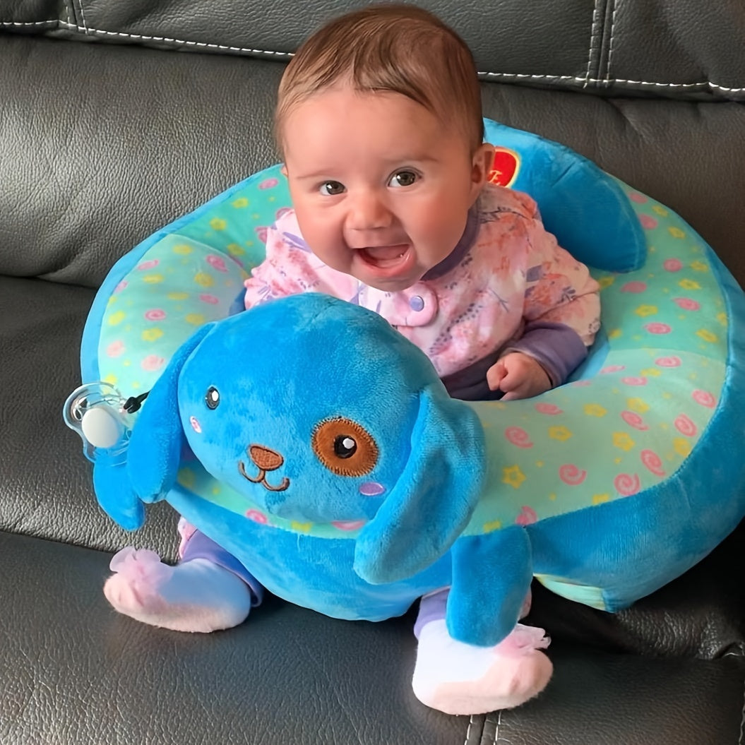 Siège de Soutien Éléphant en Peluche pour Bébé 4 Mois et Plus - Fauteuil d'Apprentissage Doux et Sécurisé pour Tout-Petit Garçon Fille