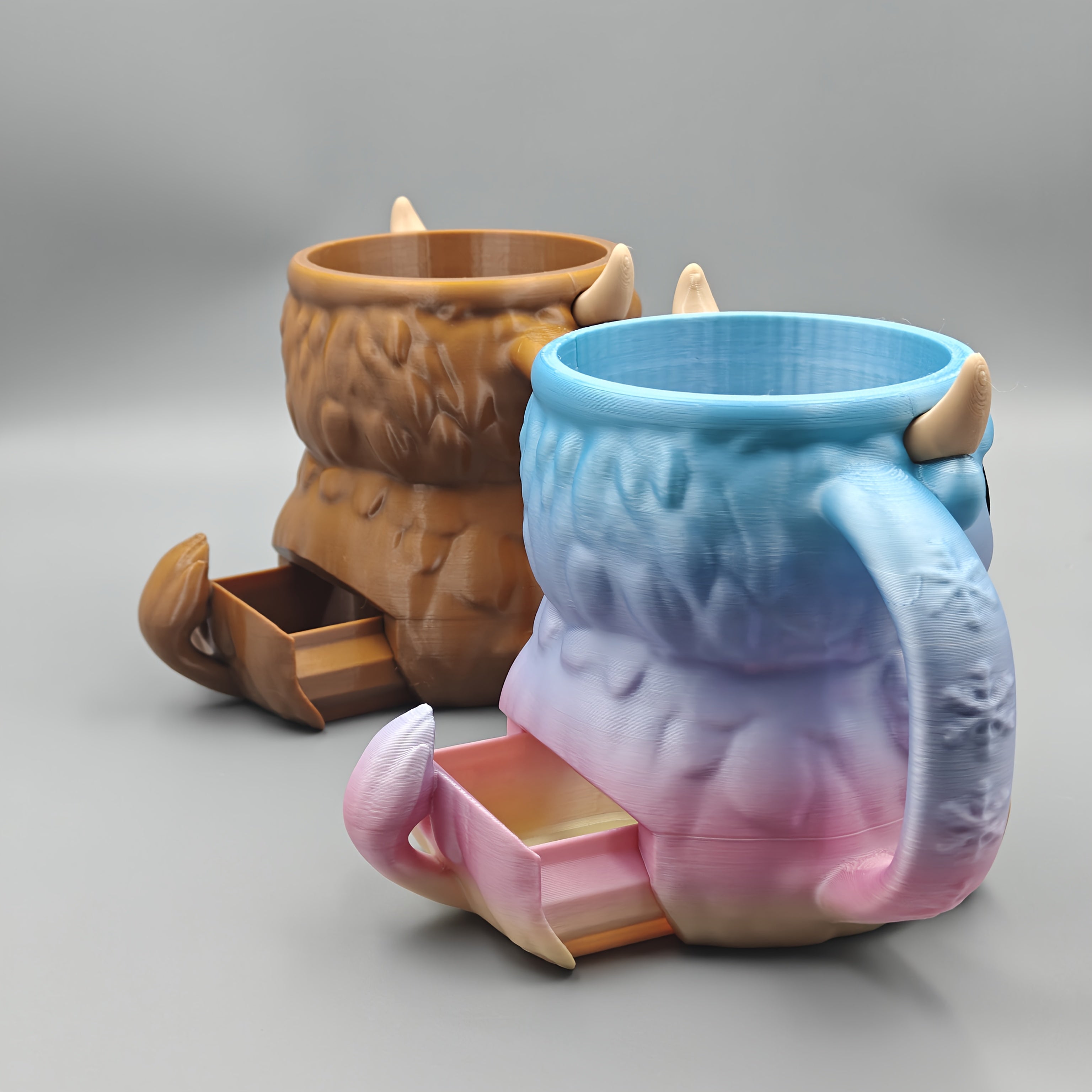 Mug Support Vache Écossaise 3D pour Boissons - Tasse Décorative avec Rangement Secret - Idéal Cadeau Fêtes et Décoration Maison