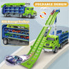Circuit Dino avec Camion de Transport | Piste de Course et Voitures à Friction | Jouet Pliable pour Enfants 3+ | Matériau Durable ABS King of Toys