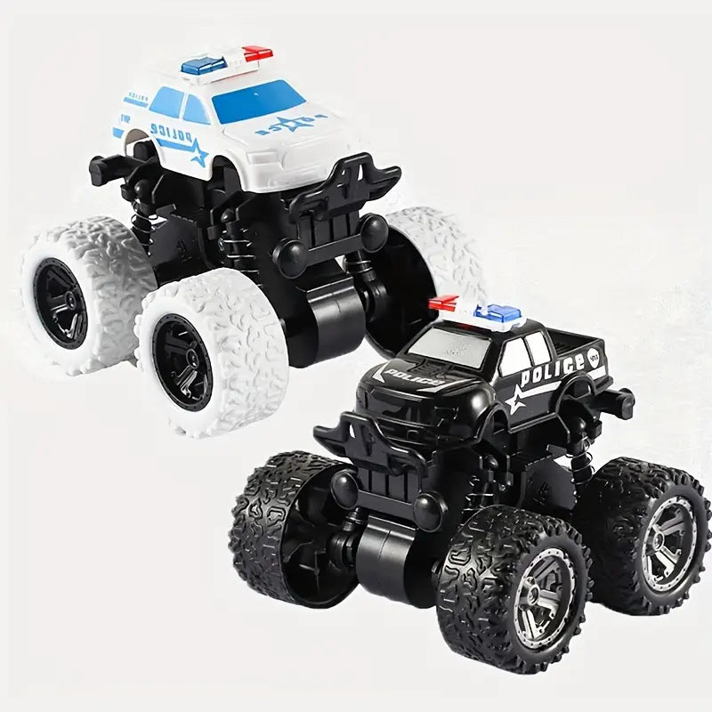 Véhicule tout-terrain de police à quatre roues l Monster Truck & Car King of Toys