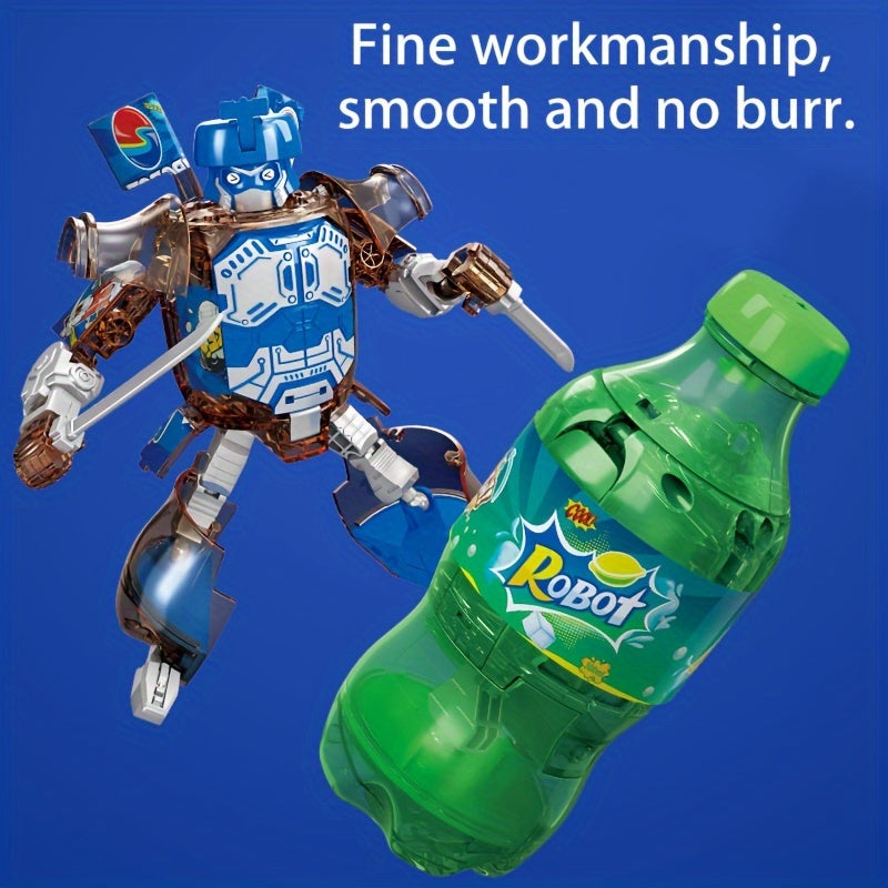 Robot Soda Transformable à Volonté | Jouet Interactif et Déco de Bureau Simulant une Boisson | Modèle pour Jeux Multi-Joueurs King of Toys