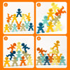 Blocs d'empilage en bois colorés - Jeu d'équilibre vibrant pour enfants, améliore la motricité fine et la concentration, parfait pour Noël et Thanksgiving King of Toys